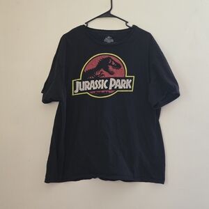 Jurassic World Jurassic Park Men"s 2XL Black T-Shirt